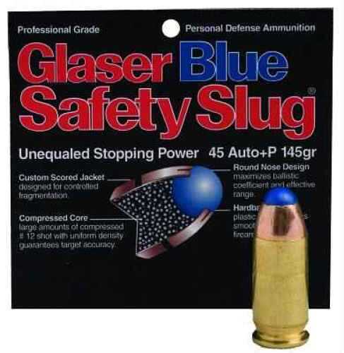 9mm Luger 6 Rounds Ammunition Glaser 80 Grain Hollow Point